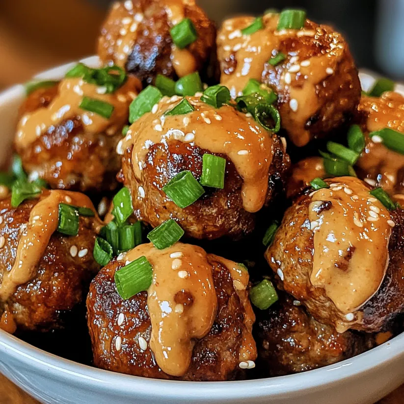 A bowl of meatballs with spicy mayo dip.