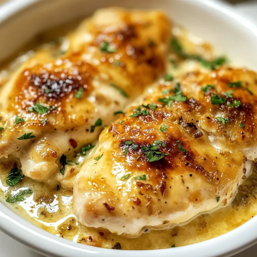 A bowl of chicken gloria.