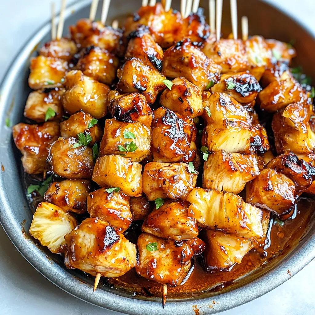 A plate of honey garlic chicken breasts.