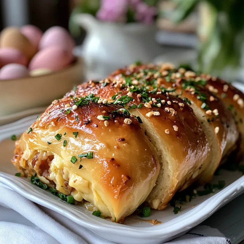 A plate of food with a hot cross bun.