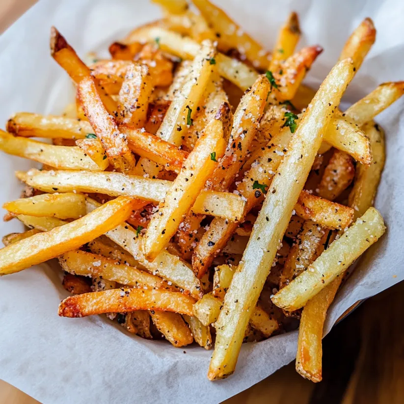 French fries in a basket.