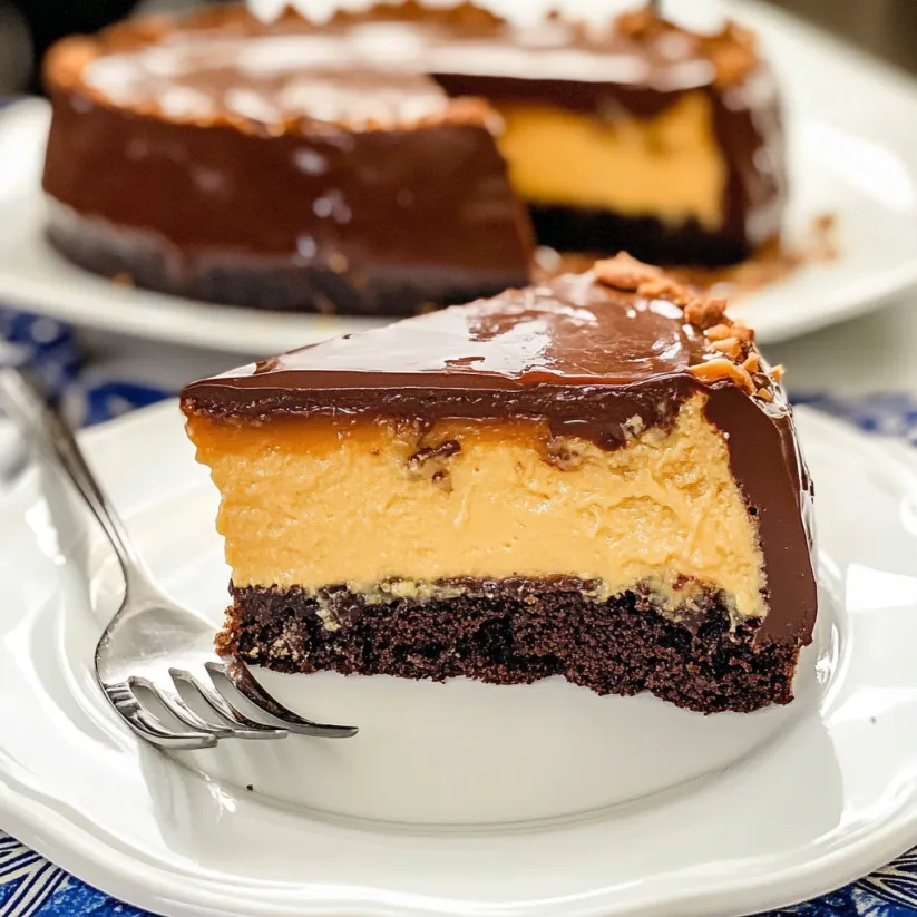 A slice of chocolate cake on a plate.