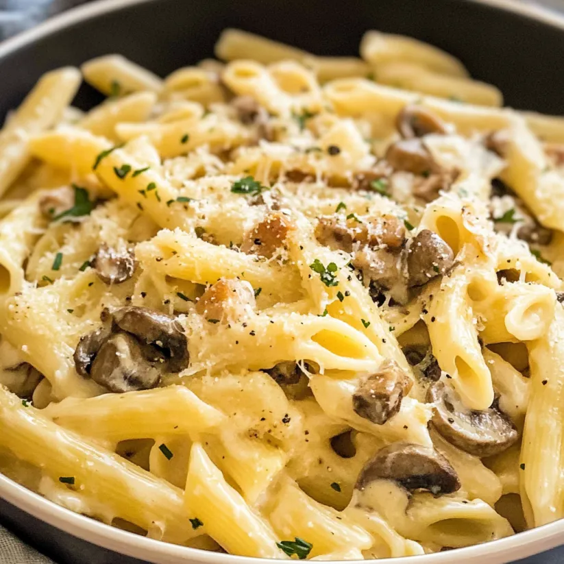 A bowl of pasta alla gricia.