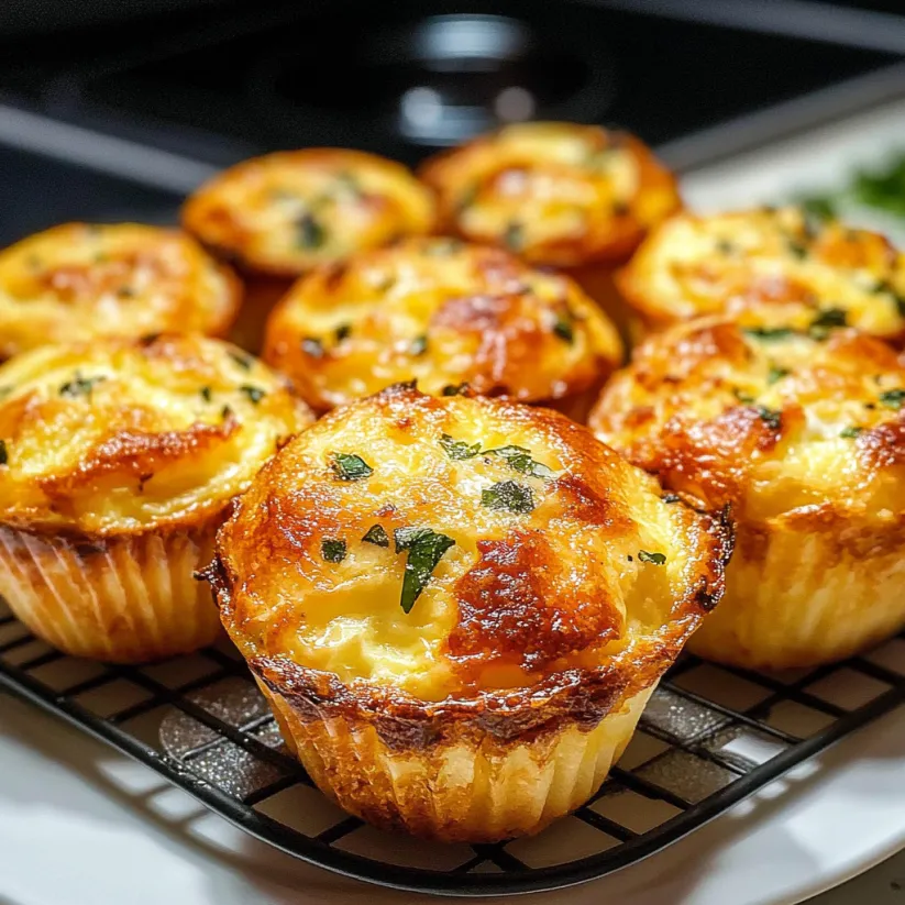 A plate of easy egg muffins.
