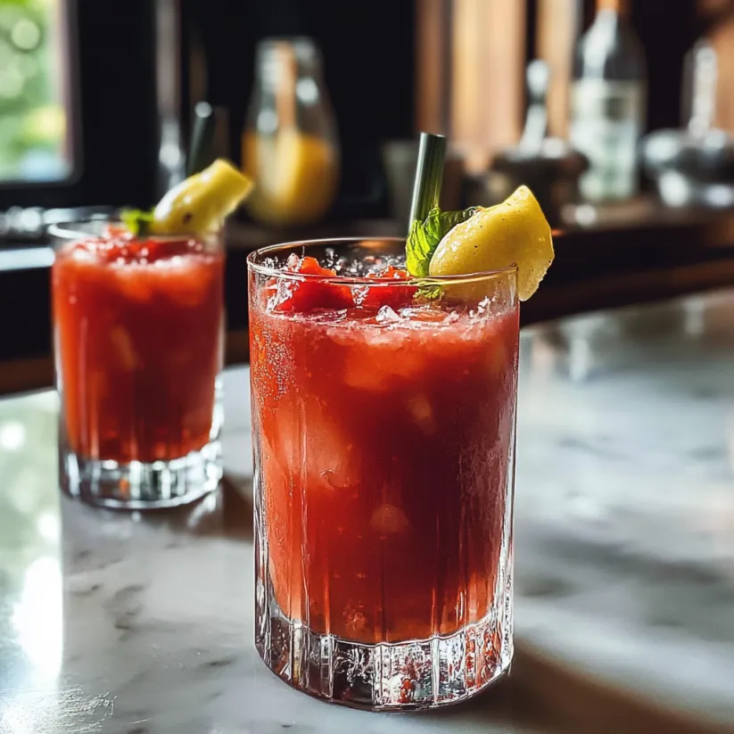 A glass of Bloody Maria Recipe.