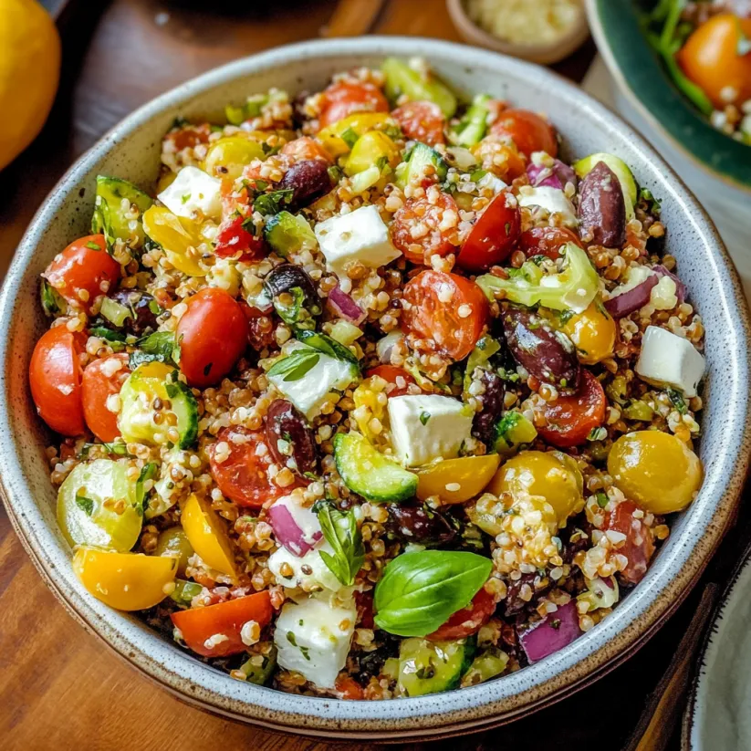 A bowl of salad with tomatoes, cucumbers, and cheese.