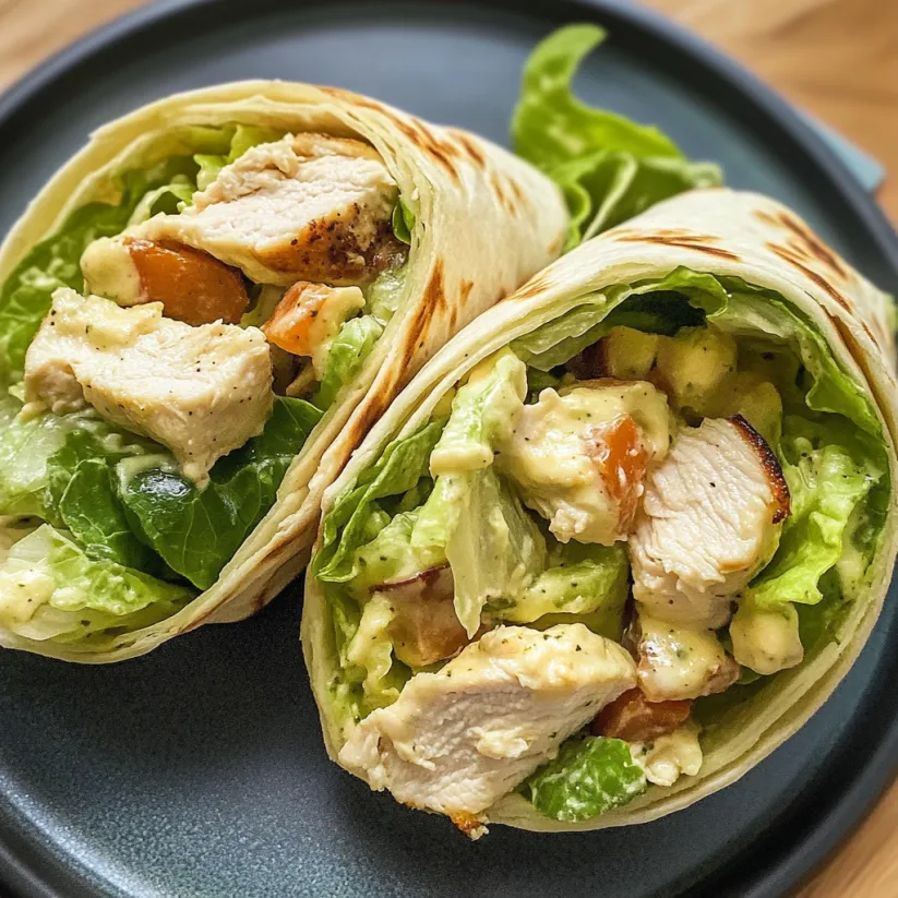 A plate with two wraps on it.