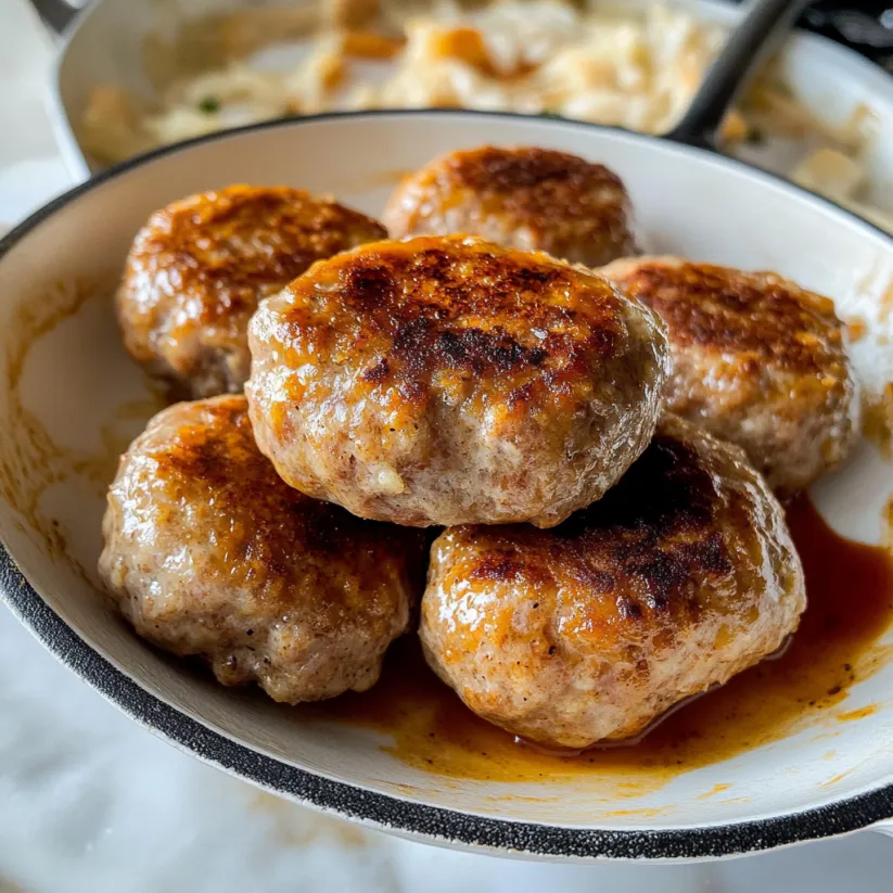 A plate of sausage.