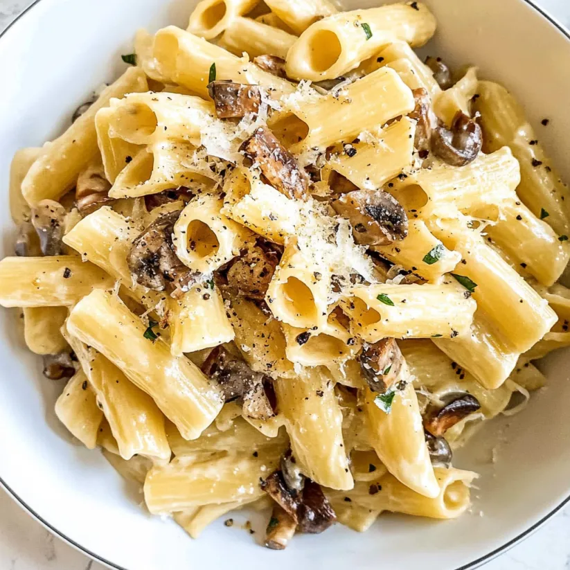 A bowl of pasta alla gricia.