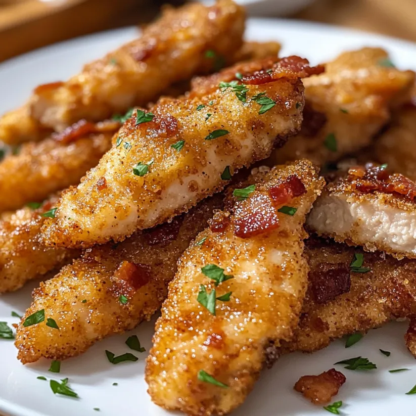 Bacon Brown Sugar Chicken Tenders.