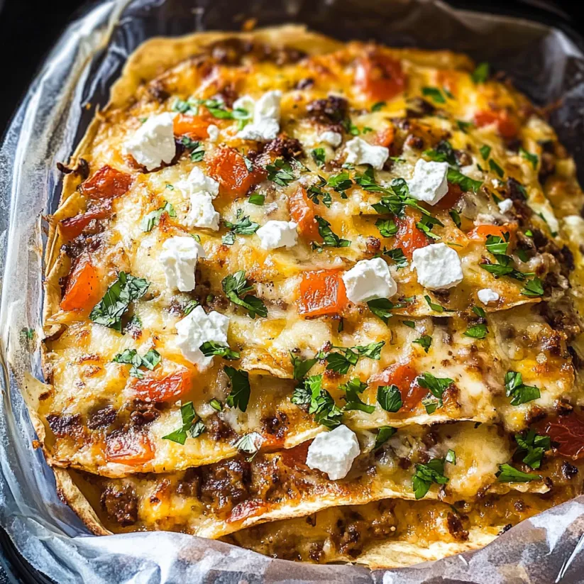 A crockpot breakfast casserole with cheese, tomatoes, and green onions.