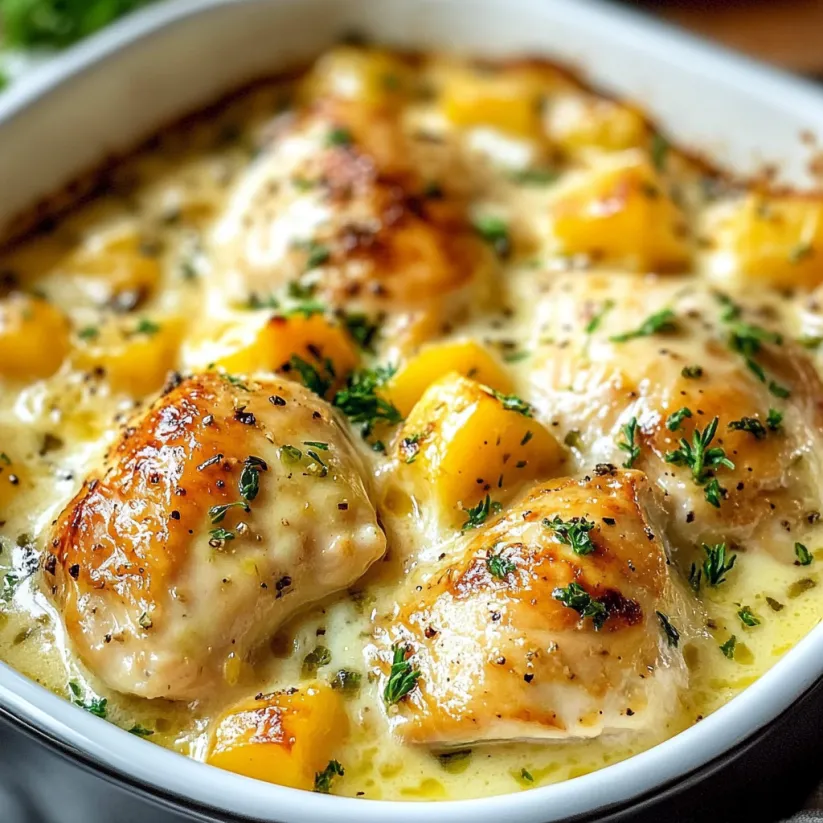 A bowl of chicken gloria.