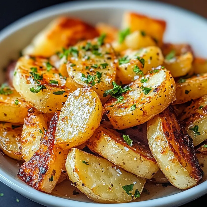A white bowl filled with cottage fries.