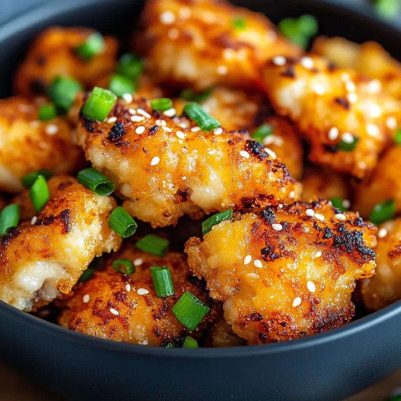 A bowl of food with green onions on top.