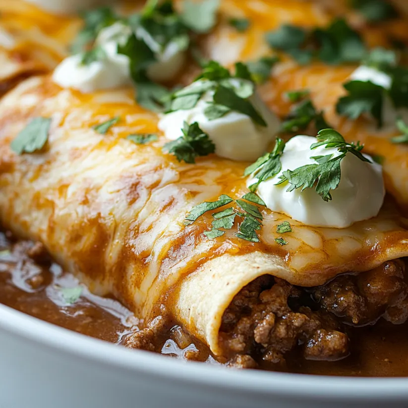 A plate of food with a sausage gravy and cheese.