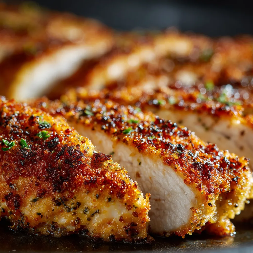 A plate of Parmesan chicken tenders.
