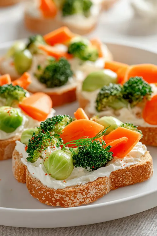 A plate of food with broccoli and carrots.