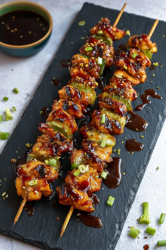 A plate of food with a sauce on it.