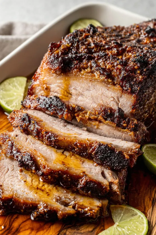 A close up of a piece of meat.