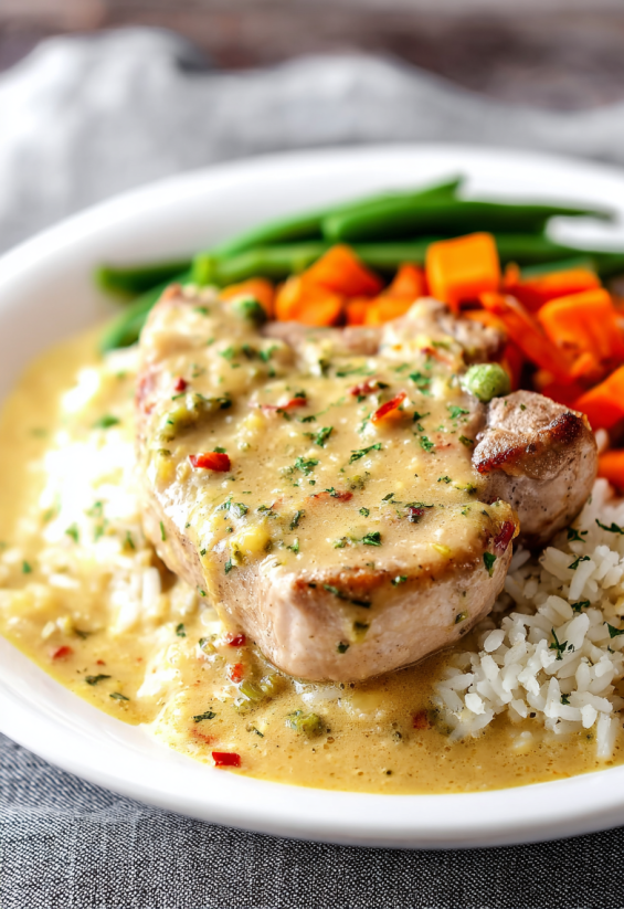 A plate of food with rice, carrots, and meat.