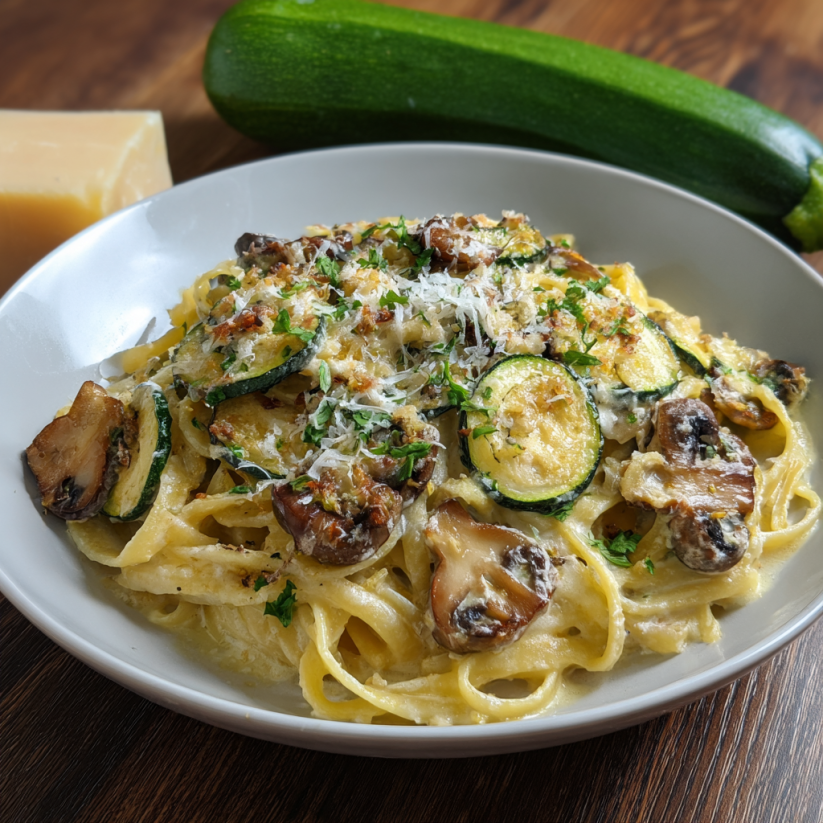 A plate of pasta alla nerano.