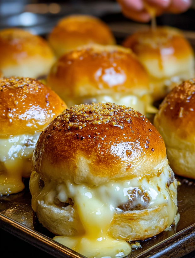 Garlic Parmesan Burger Bombs.
