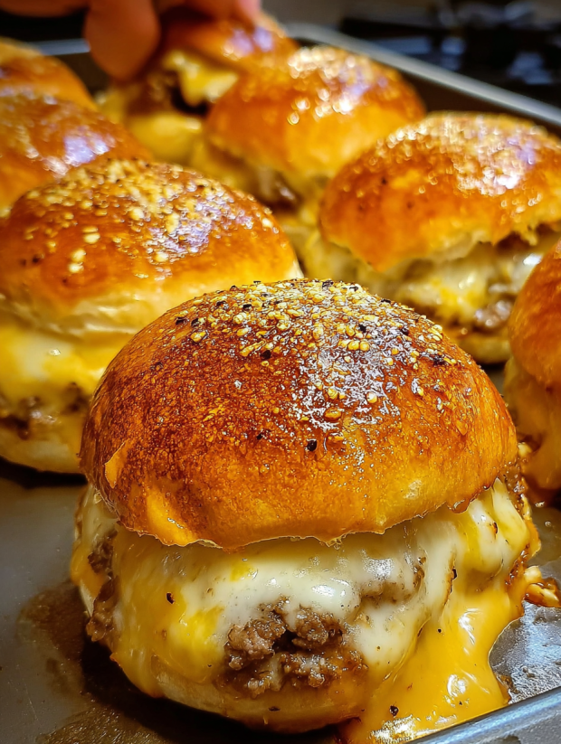 Garlic Parmesan Burger Bombs.
