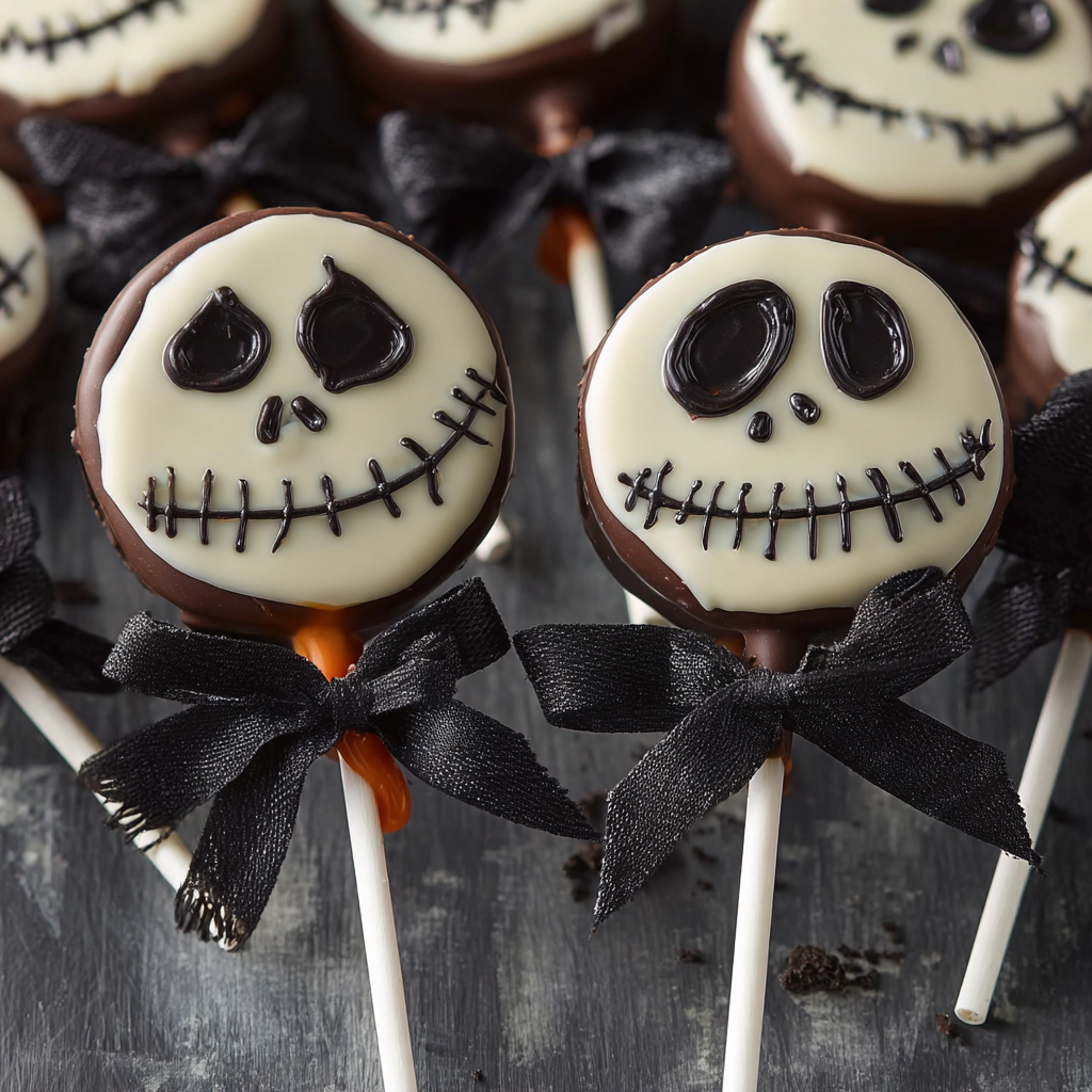 Jack Skellington Oreo Pops.