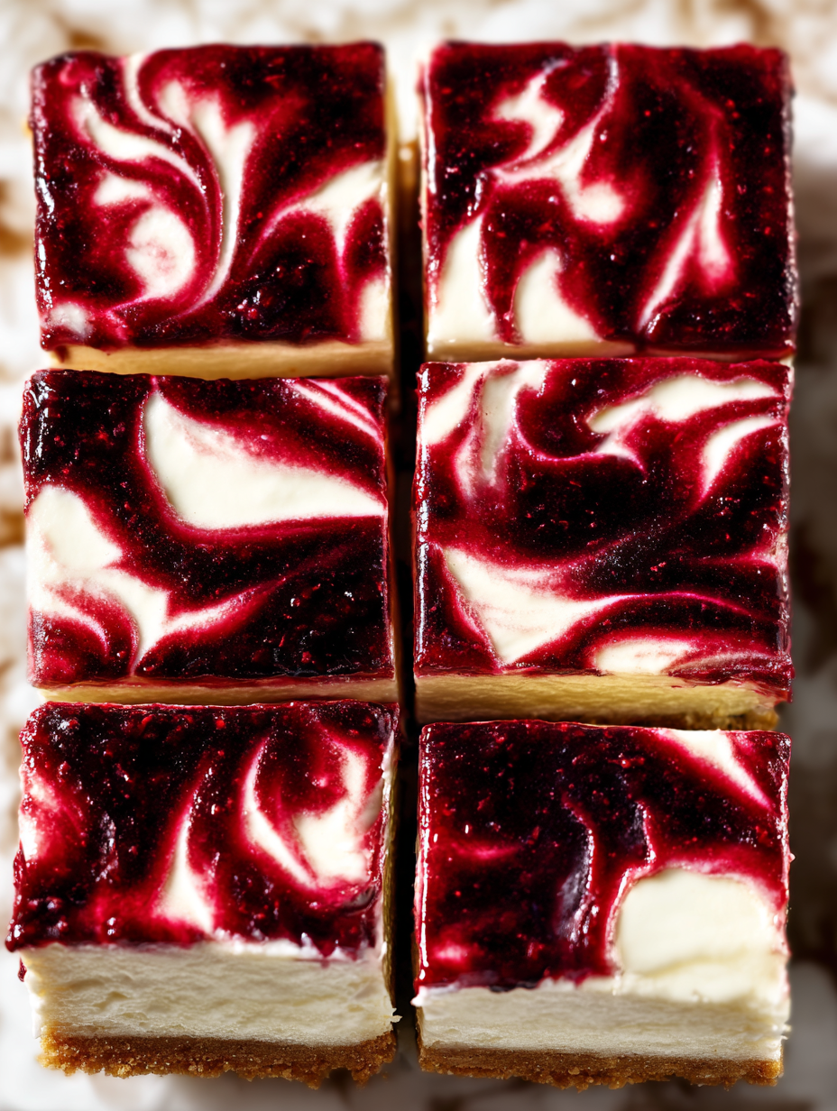 No-Bake Blackberry Cheesecake Bars.
