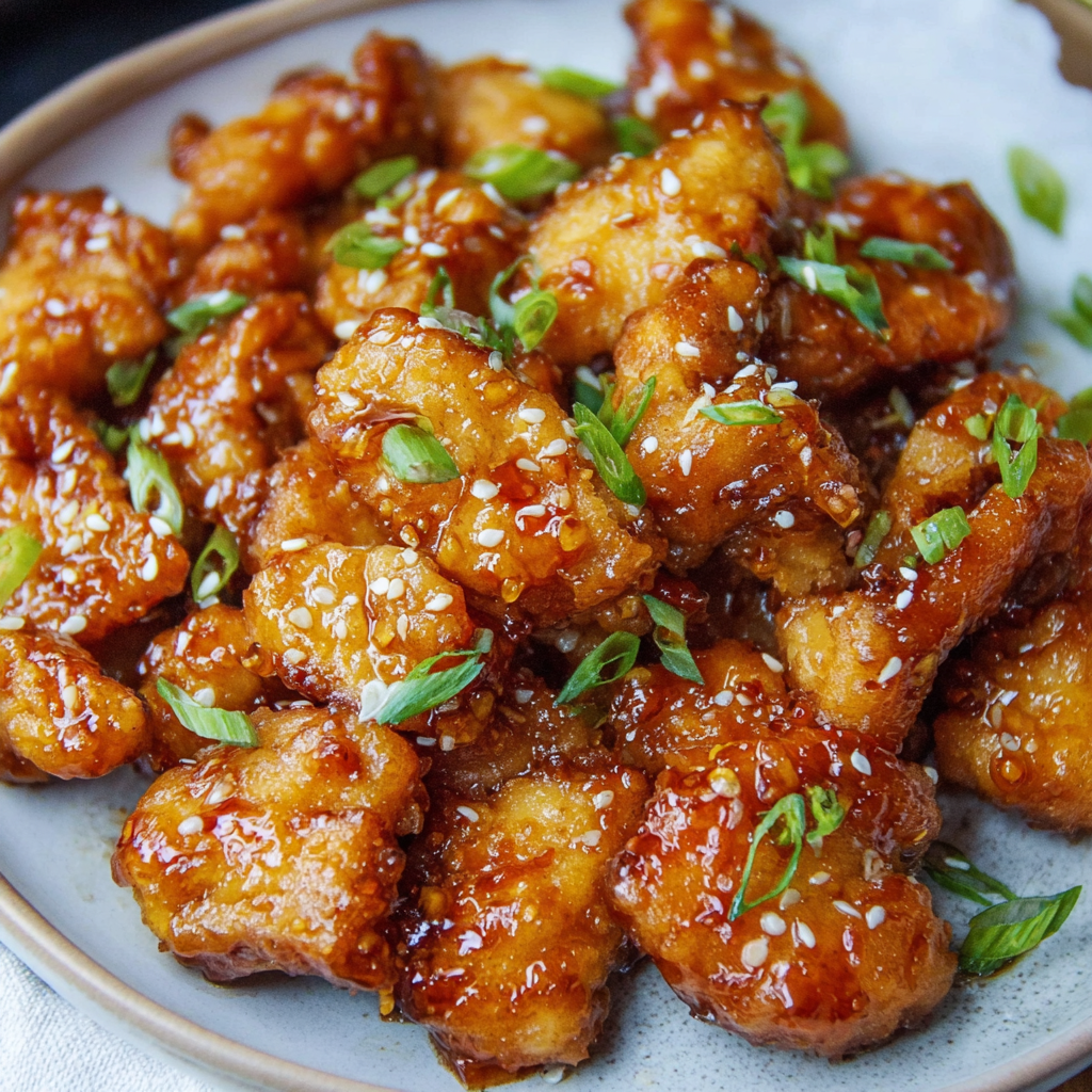 A plate of chicken with sauce on it.