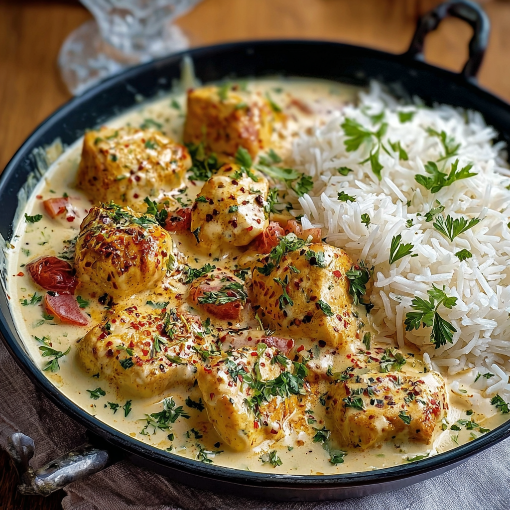 A bowl of food with rice and meat in it.