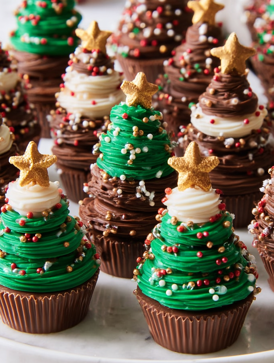 A collection of Reese's Trees.