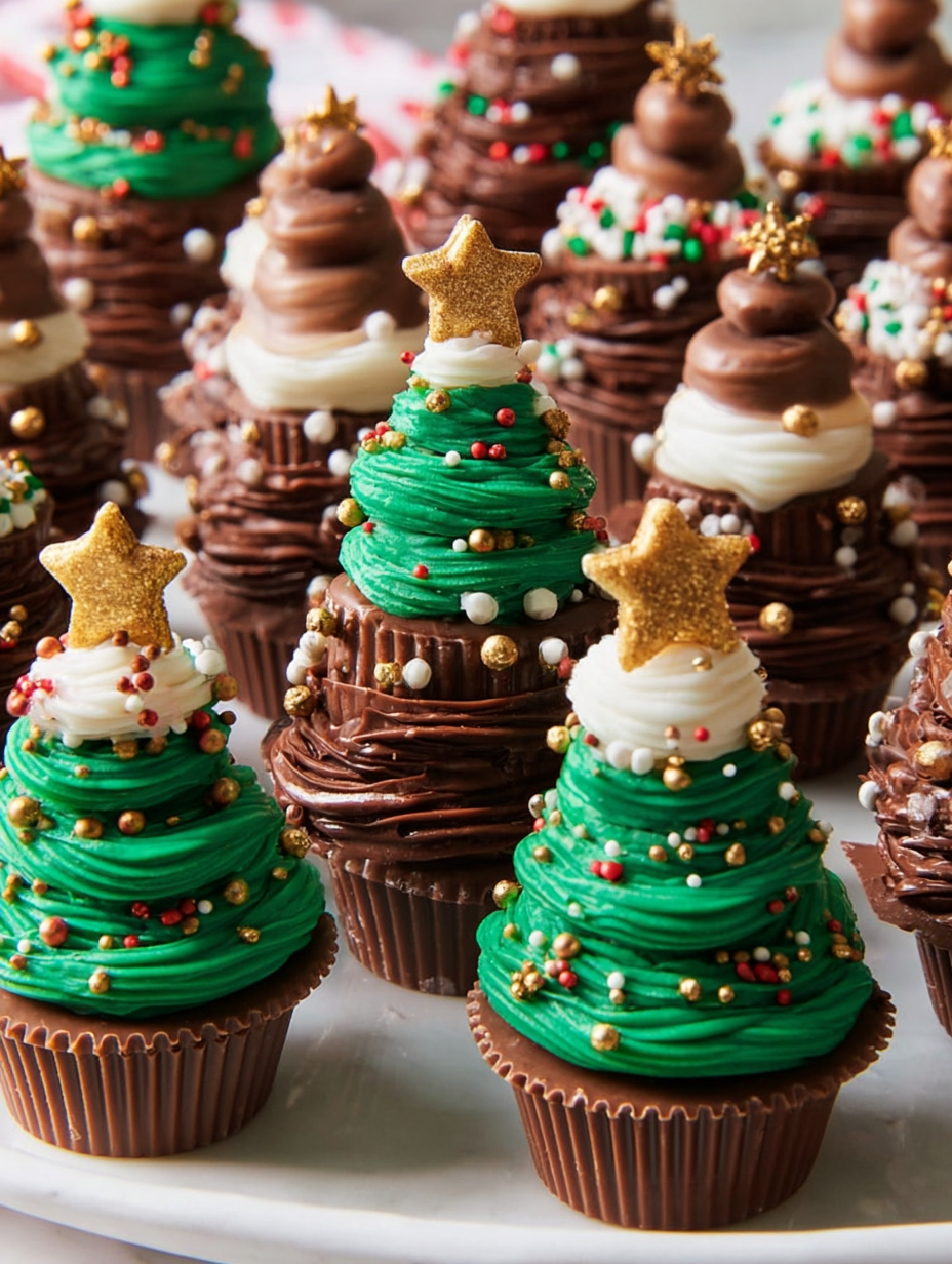 A collection of Reese's Trees.