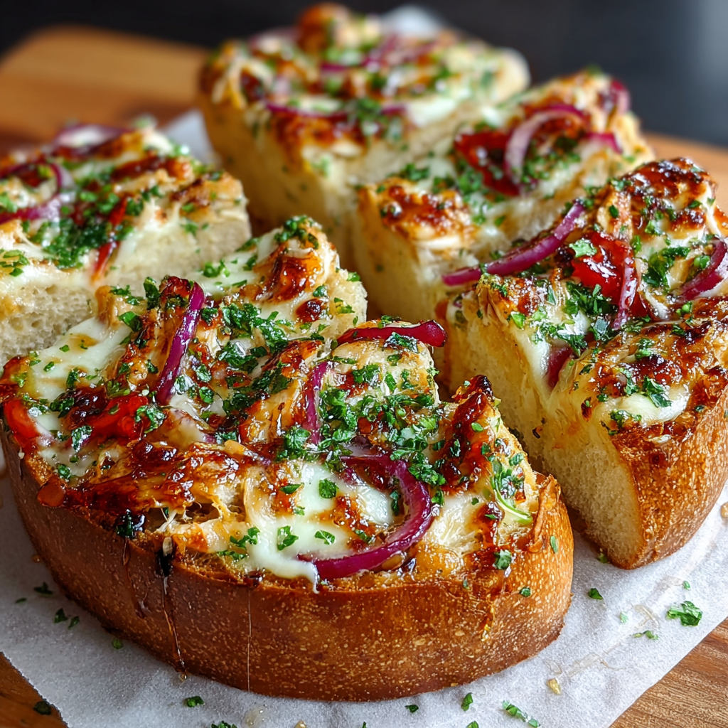 A slice of hot honey garlic bread pizza.