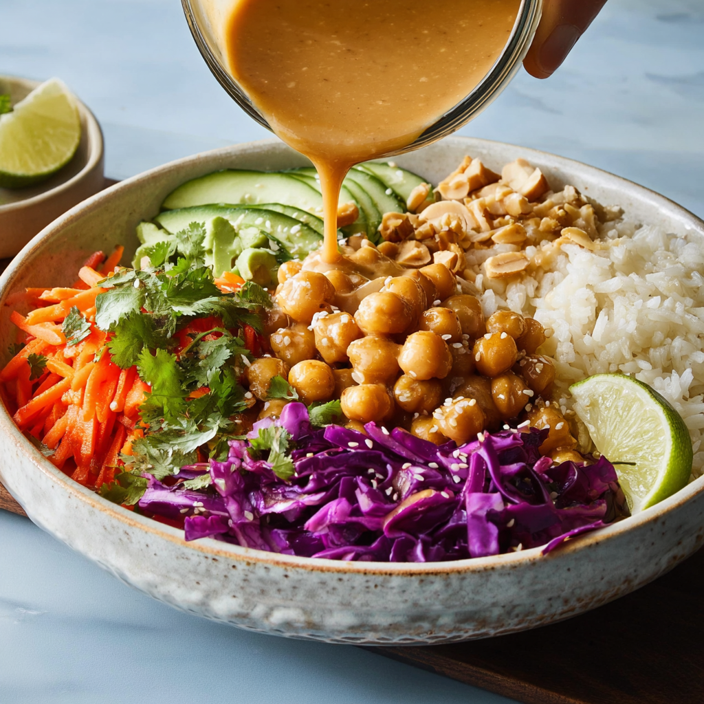 A bowl of food with a spoon in it.
