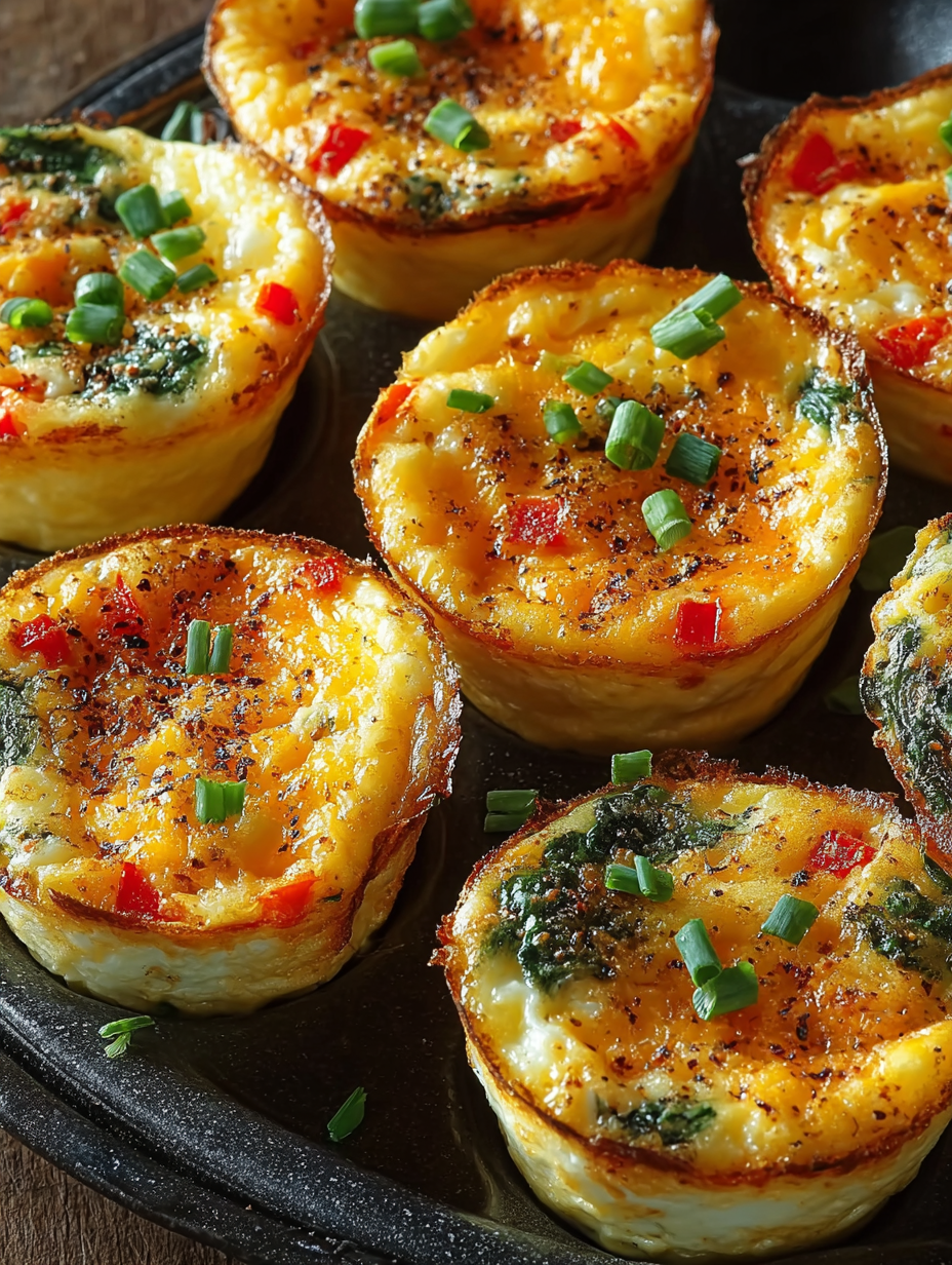 A plate of cottage cheese egg bites.