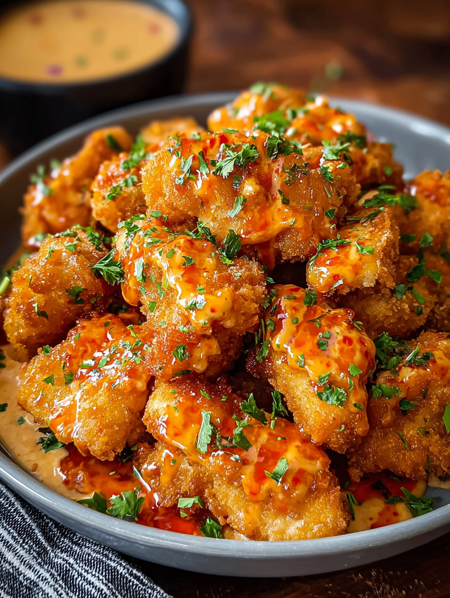 A bowl of easy bang bang chicken.